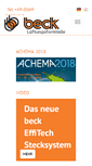 Mobile Screenshot of beck-gmbh.net